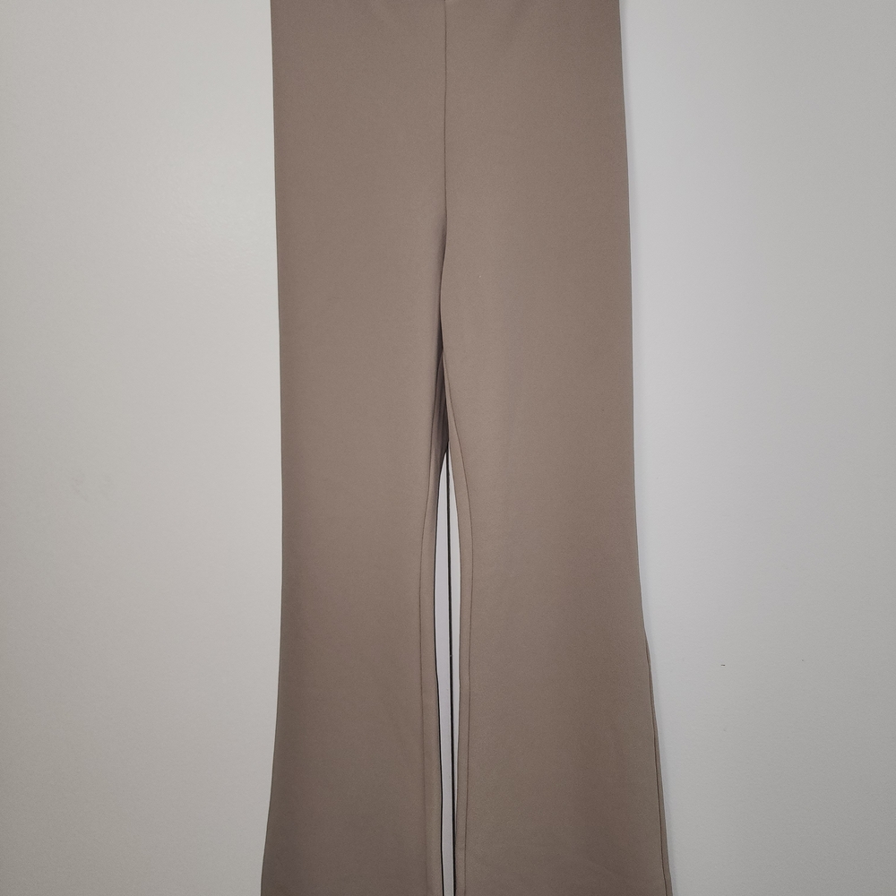 Stylish Tan Wide-Leg Pants